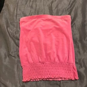 Tube top terrycloth material