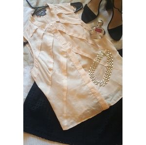 Blush pink blouse by Per Se