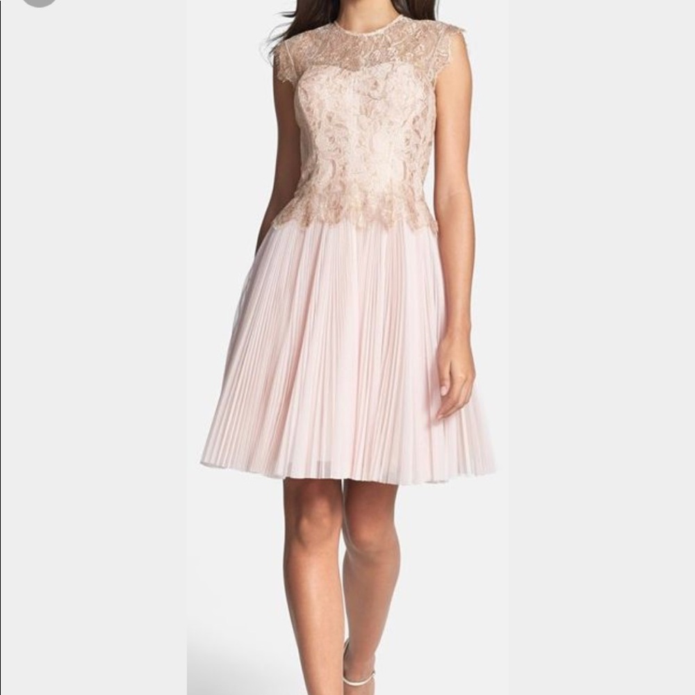 Ted Baker blush pink dress size 2