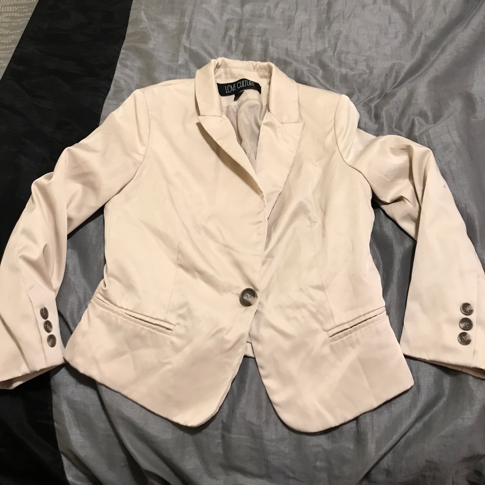 Beige blazer. Worn a few times.