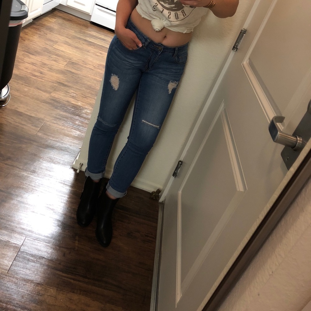 Mid rise Topshop jeans