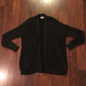 PacSun- LA Hearts Black Cardigan