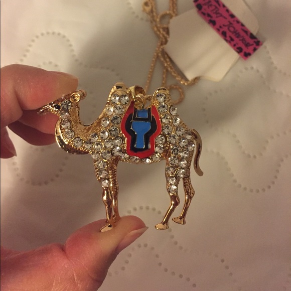 Betsey Johnson Jewelry - Jewel encrusted camel necklace