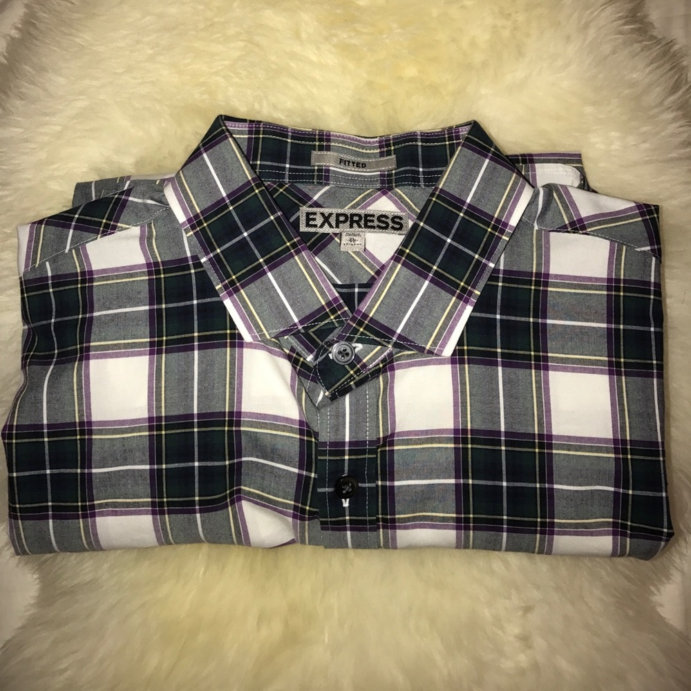👕men's long sleeve plaid shirt