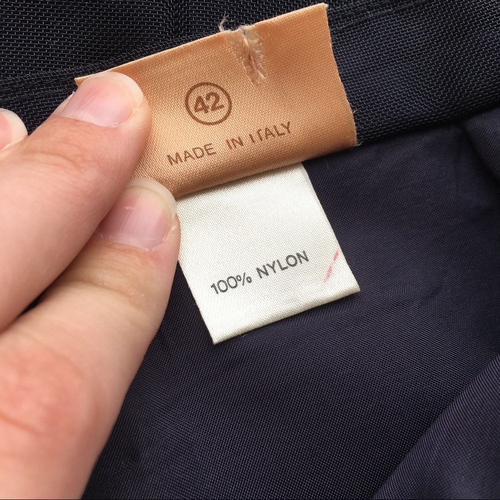 ✨5 FOR $25✨  Maruccia Mandelli for Krizia Navy Mesh PencilSkirt - Picture 7 of 8
