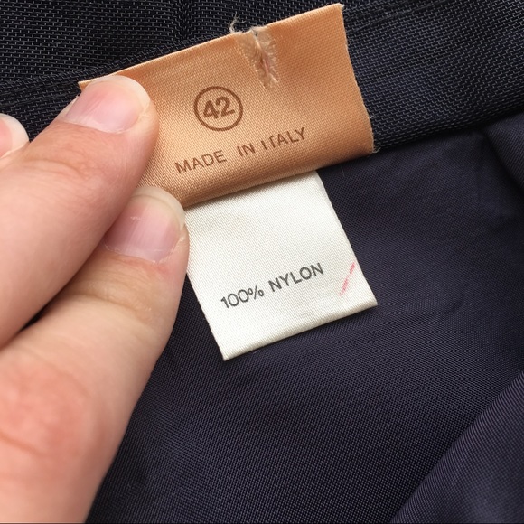 ✨5 FOR $25✨  Maruccia Mandelli for Krizia Navy Mesh PencilSkirt - Picture 7 of 8