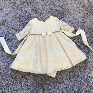 NWT * Ivory holiday dress w/ diaper cover