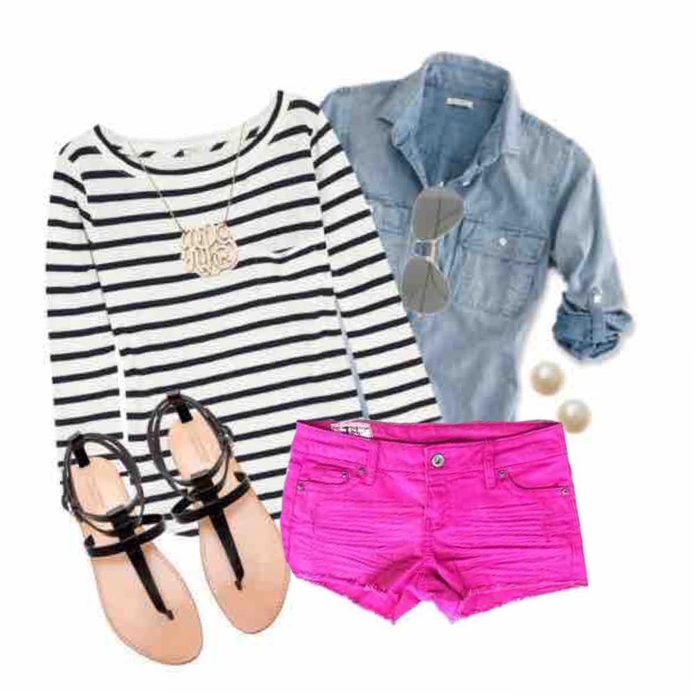 💕 Hot Pink Denim Shorts 💕