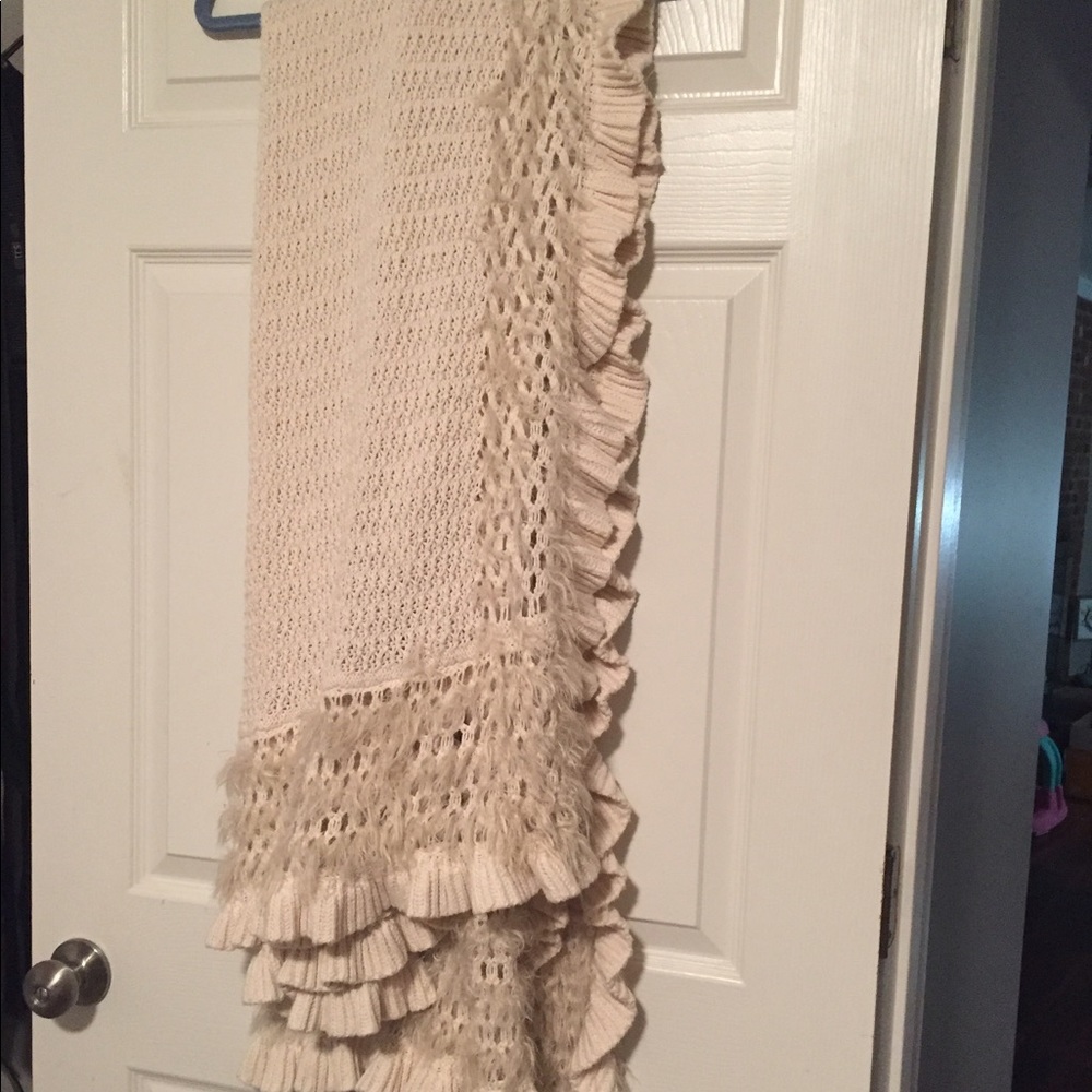 Last drop! Anthropologie throw blanket. Ultra soft