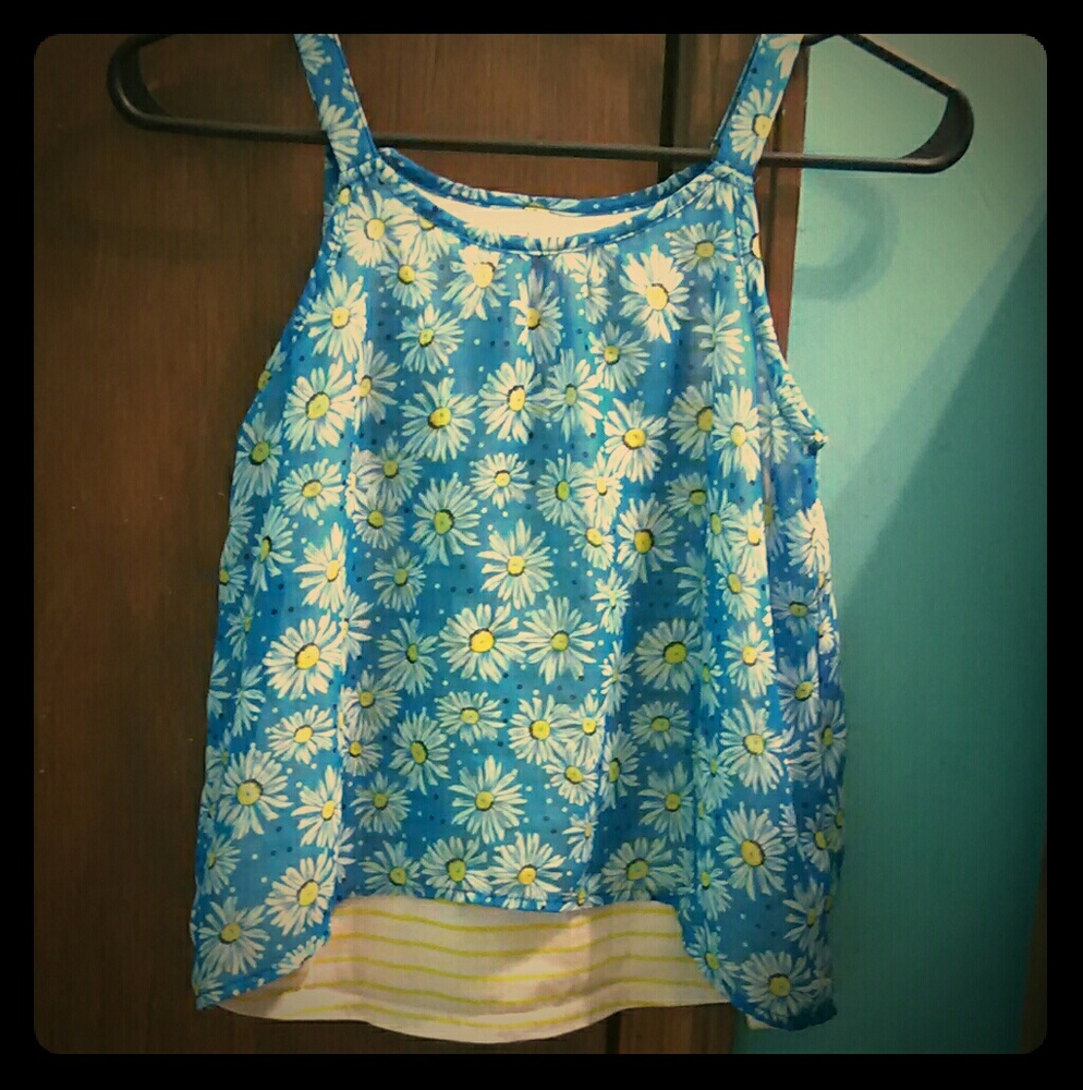 Cute Blue and Yellow Blouse