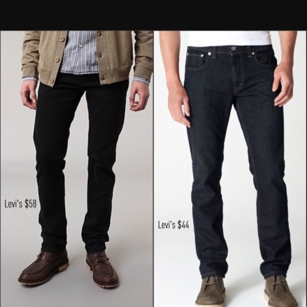 Dark denim jeans