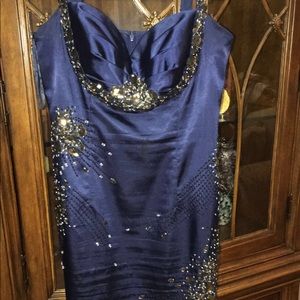 Navy short dress