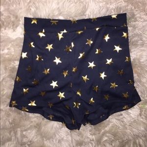 Cute star navy High waisted spandex