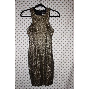 Gold Sequin Dress