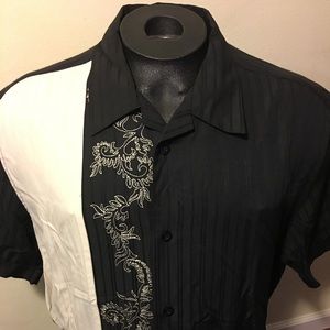 Cubavera Guayabera Men's Large Short Sleeve shirt