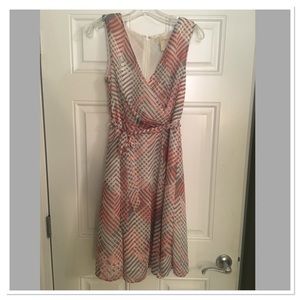 **PRICE LOWERED** Banana republic dress pink gray