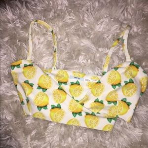 Lemon crop top