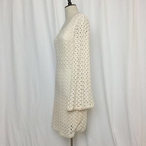 Free people crochet bell sleeve dress