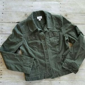 Ann Taylor loft army green jacket