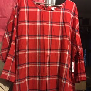 Old Navy Plaid Cocoon dress