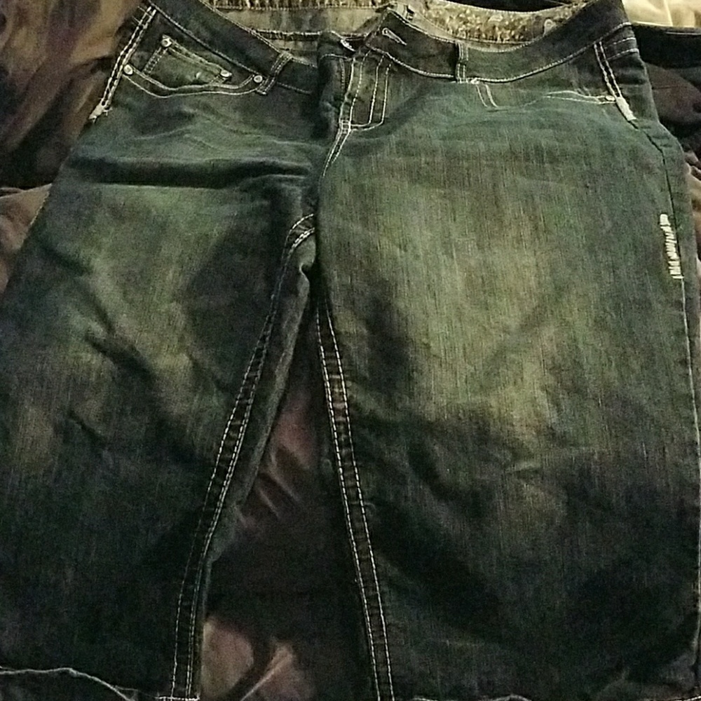 Denim capris