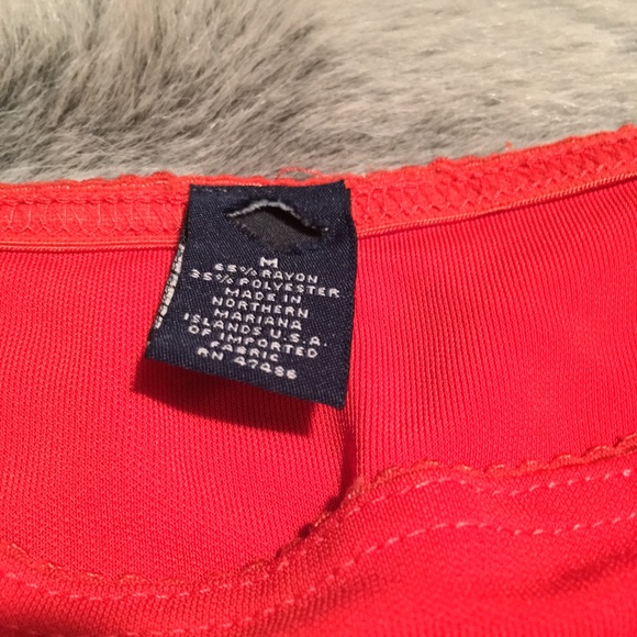 ✅Blood Orange Midi Skirt W/Ruffle Hem Sz M - Picture 6 of 8