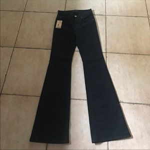 Black flare jeans