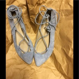 Suede Ballet Lace Ups