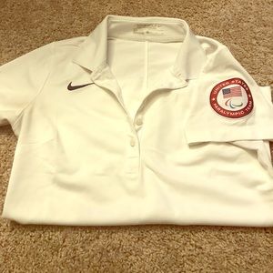 White Nike Polo