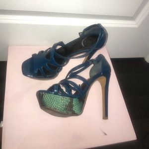 Jessica Simpson Snake Platform Heel Sandals