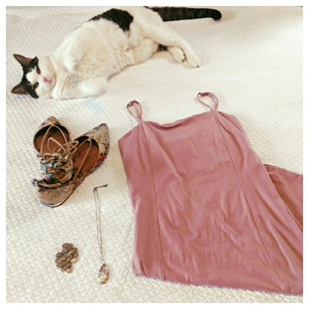 Blush Colored Slip Dress