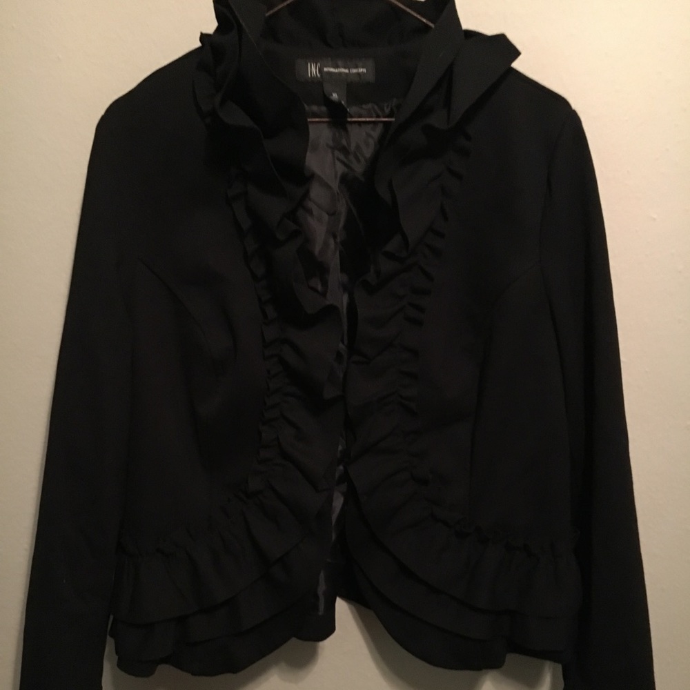 Black frill jacket