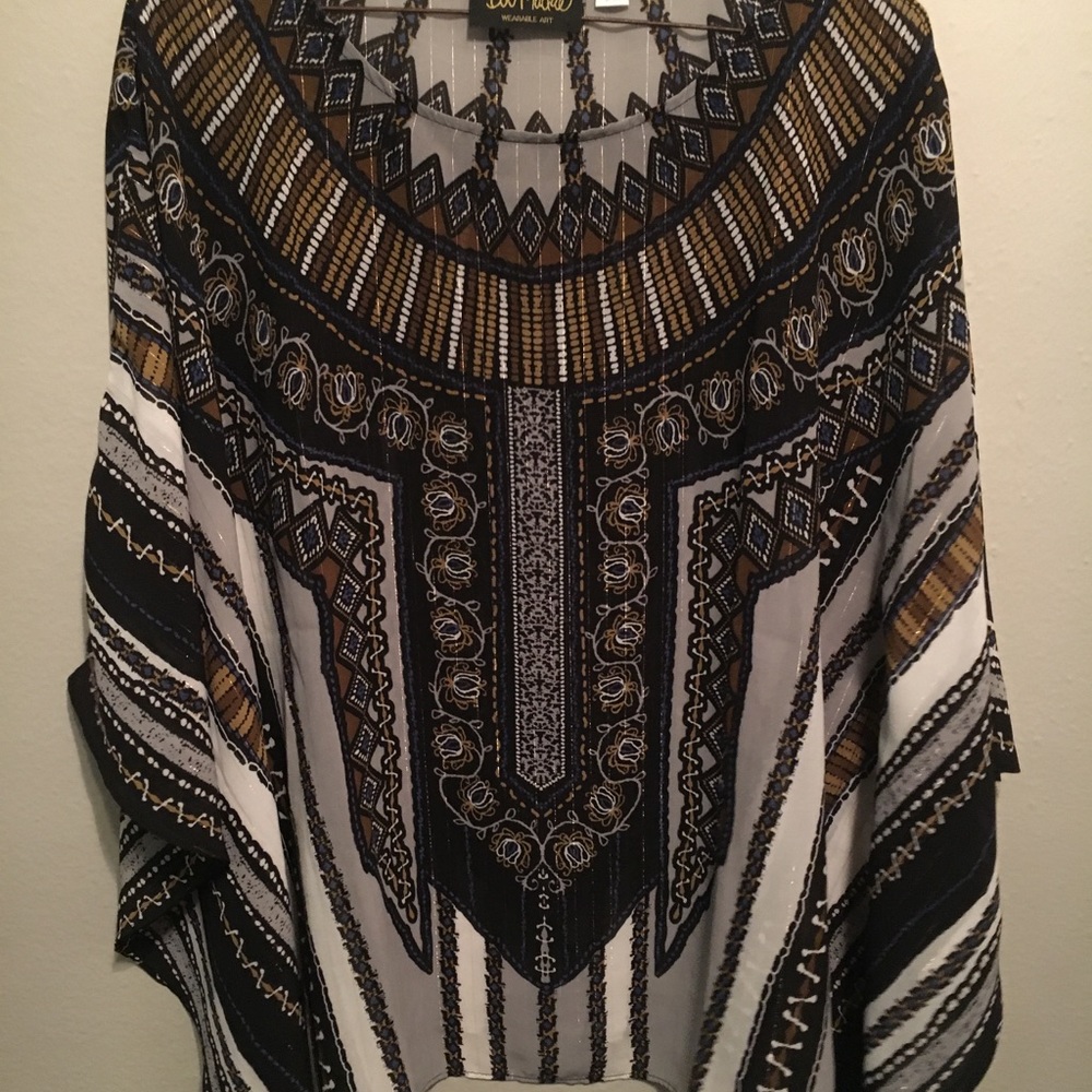 Bob Mackie Patterned Blouse