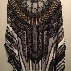 Bob Mackie Patterned Blouse