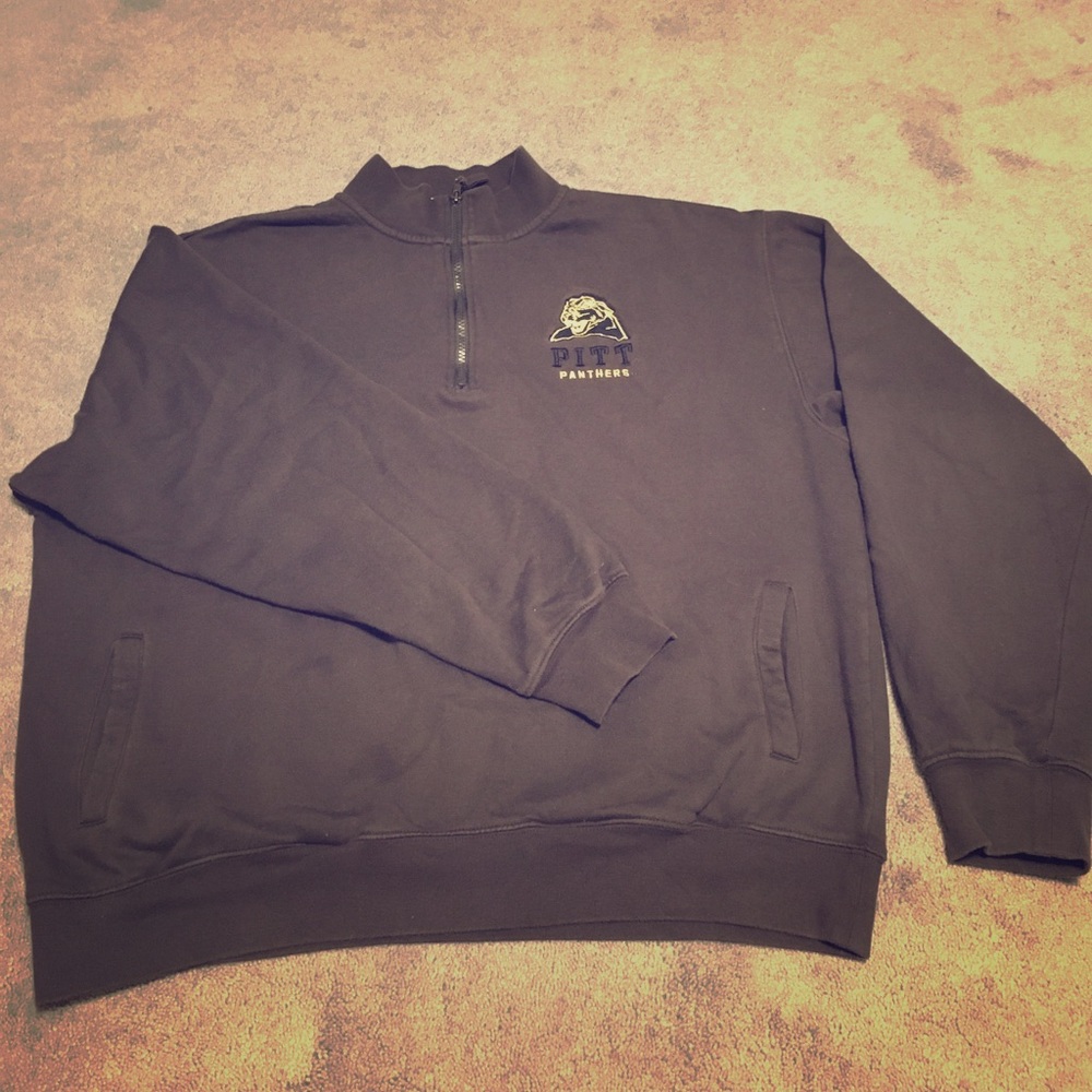 Men's Pitt Panthers 3/4 zip pullover sweatshirt
