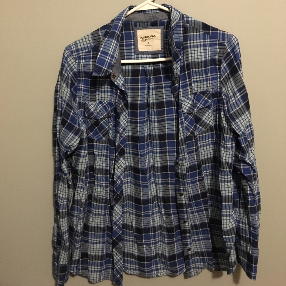 Blue and White Flannel