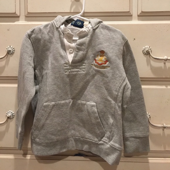 Polo by Ralph Lauren boy top with hoodie, size 5 - Picture 1 of 4