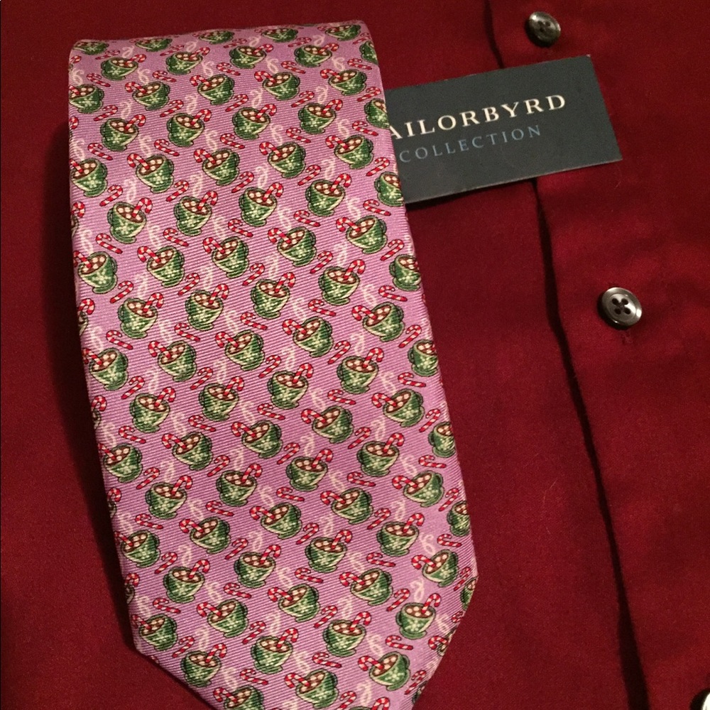 ⭐️NWT⭐️TailorByrd men's tie hot cocoa candy cane