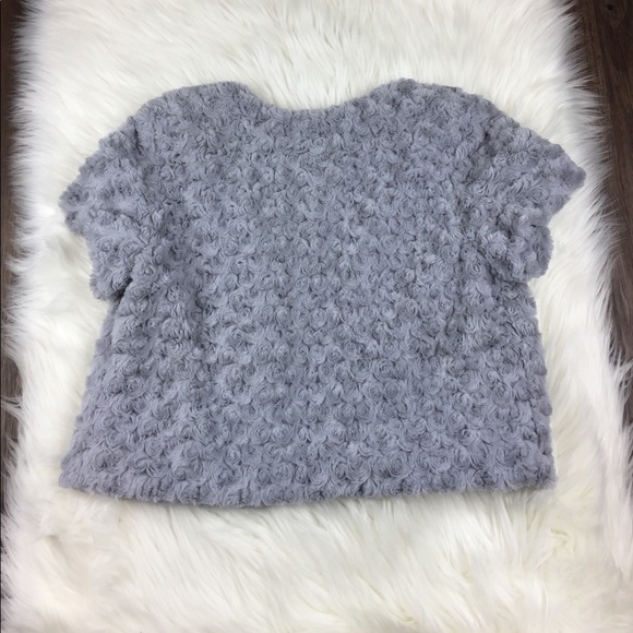 Mac + Jac Faux Fur Gray Vest Jacket Small - Picture 5 of 5