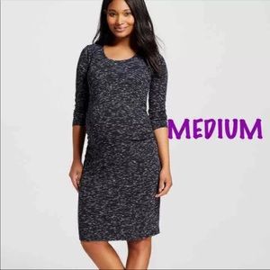 Liz Lange maternity dress grey medium