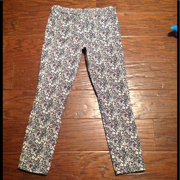 J. Crew Toothpick Floral Skinny Jeans. 26 ankle - Picture 4 of 5