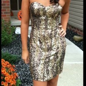 Strapless Sweatheart Neckline Homecoming Dress