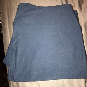 LulaRoe TC Solid Leggings- Dark Teal-Gray color