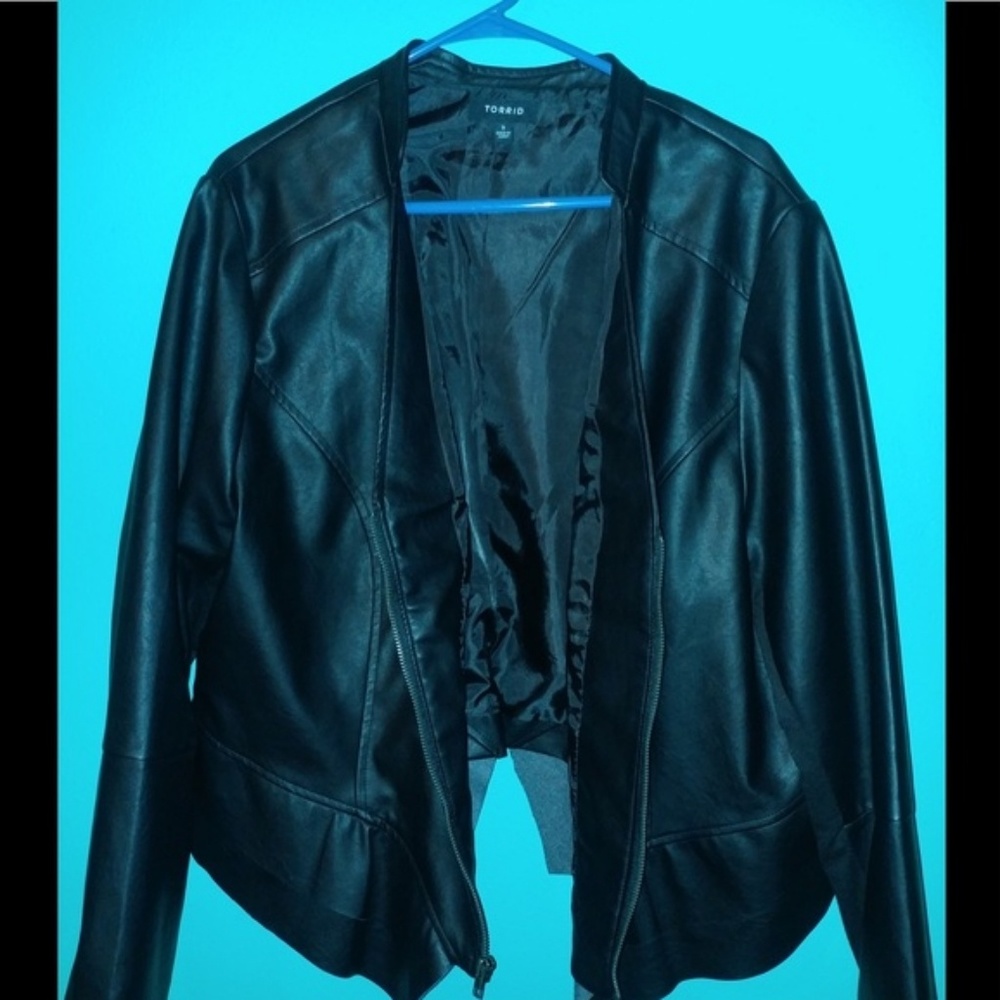 Torrid Cropped Leather Jacket