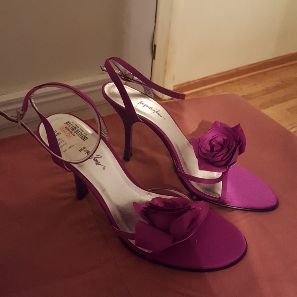 Purple Flower Strapy Sandals