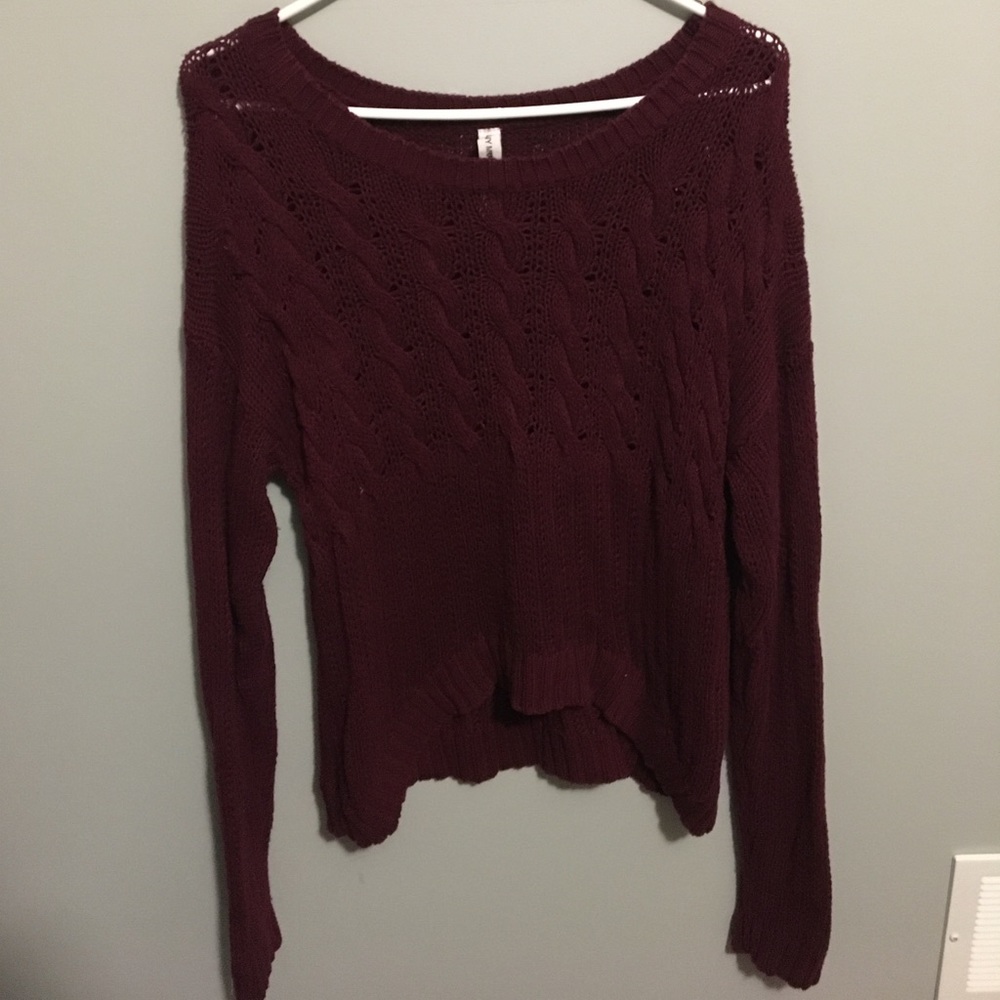 Maroon Bethany Mota Sweater