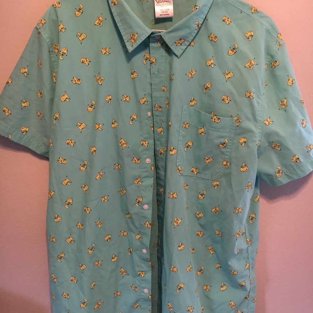 Pikachu button down shirt