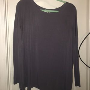 Gray Piko Long Sleeve Top