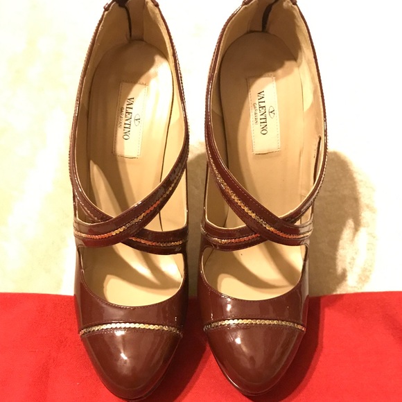 Gorgeous Valentino Platform Heels Sz 39.5 - Picture 1 of 6