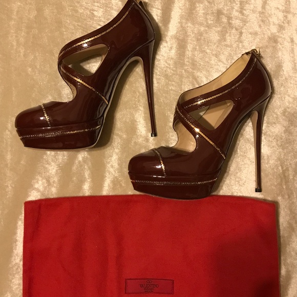 Gorgeous Valentino Platform Heels Sz 39.5 - Picture 2 of 6